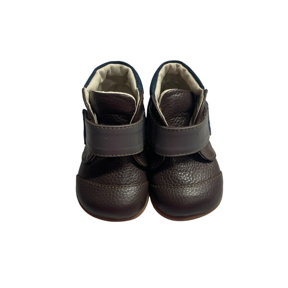 See Kai Run Sawyer Chukka Boots Brown Leather Baby Infant Toddler Boys size 3